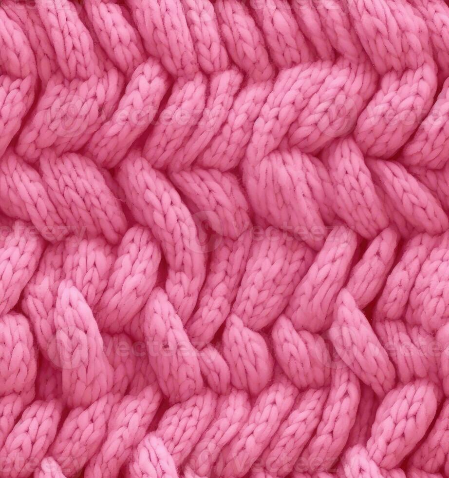 Seamless Knit Texture. Warm, soft, fluffy textile material. Elegant, stylish background for design, advertising. Empty space for inscriptions. SEAMLESS PATTERN. Created with Generative AI technology. photo