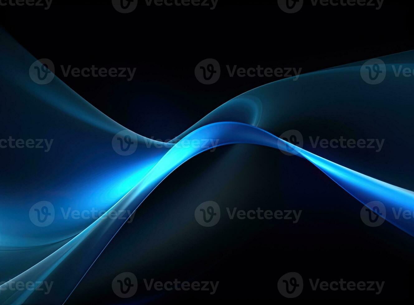 Beautiful colorful light effect of neon glow lights and flash. Background with flying design elements.blue background. Created with Generative AI technology. photo