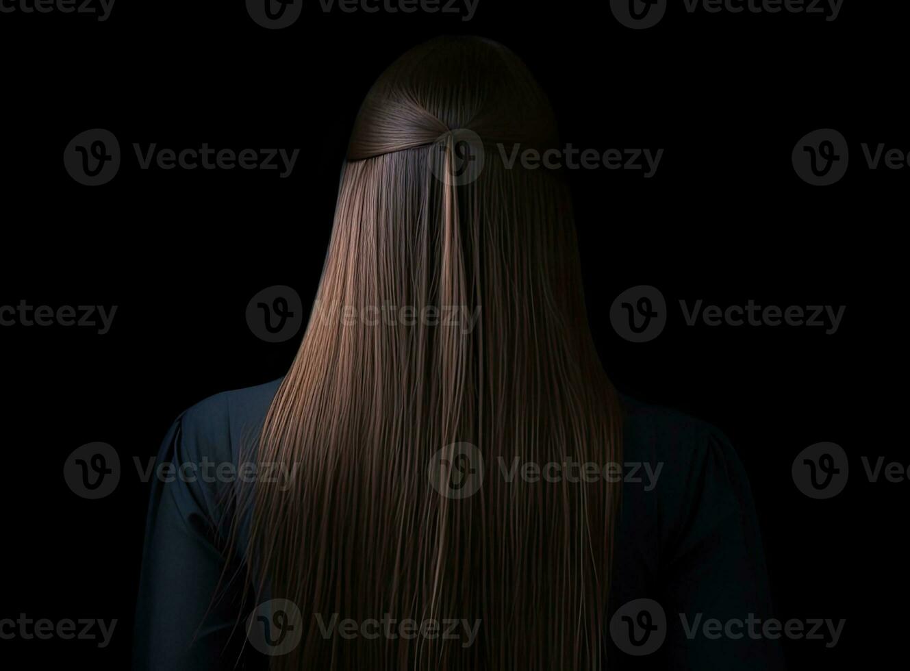 animado pelo en un beige antecedentes. creado con generativo ai tecnología. foto