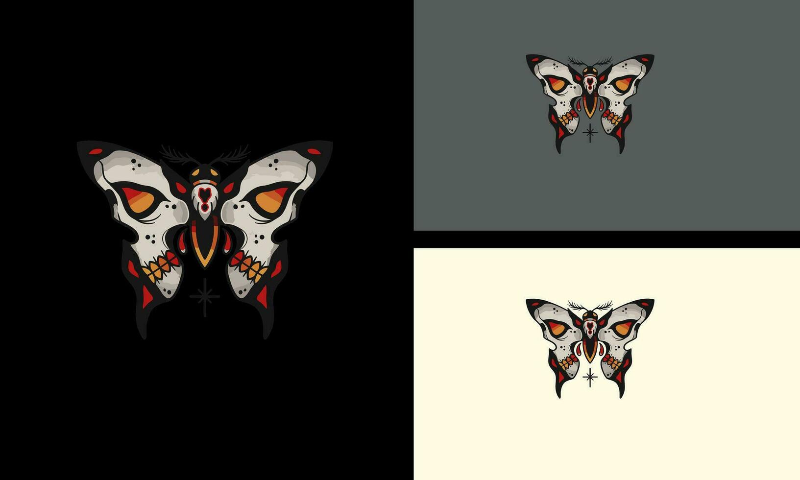 mariposa vector ilustración mascota diseño