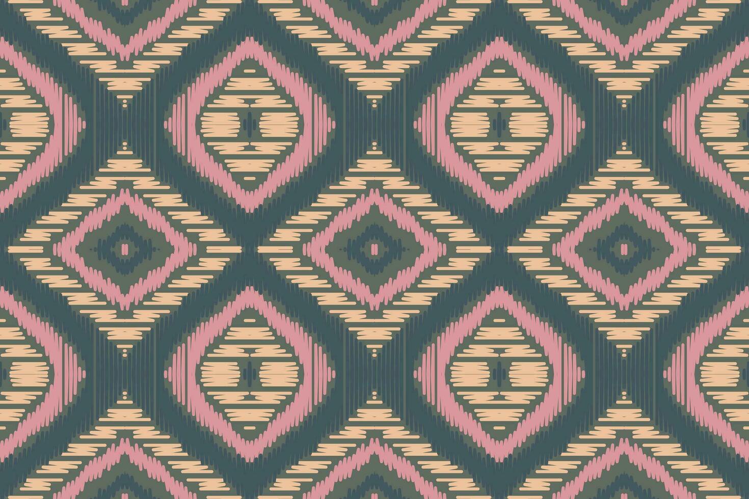 ikat damasco bordado antecedentes. ikat diseño geométrico étnico oriental modelo tradicional. ikat azteca estilo resumen diseño para impresión textura,tela,sari,sari,alfombra. vector