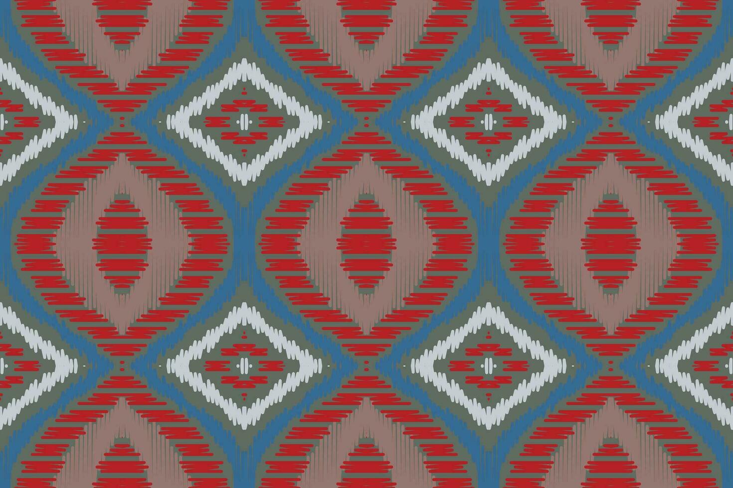 Ikat Damask Embroidery Background. Ikat Pattern Geometric Ethnic Oriental Pattern Traditional. Ikat Aztec Style Abstract Design for Print Texture,fabric,saree,sari,carpet. vector