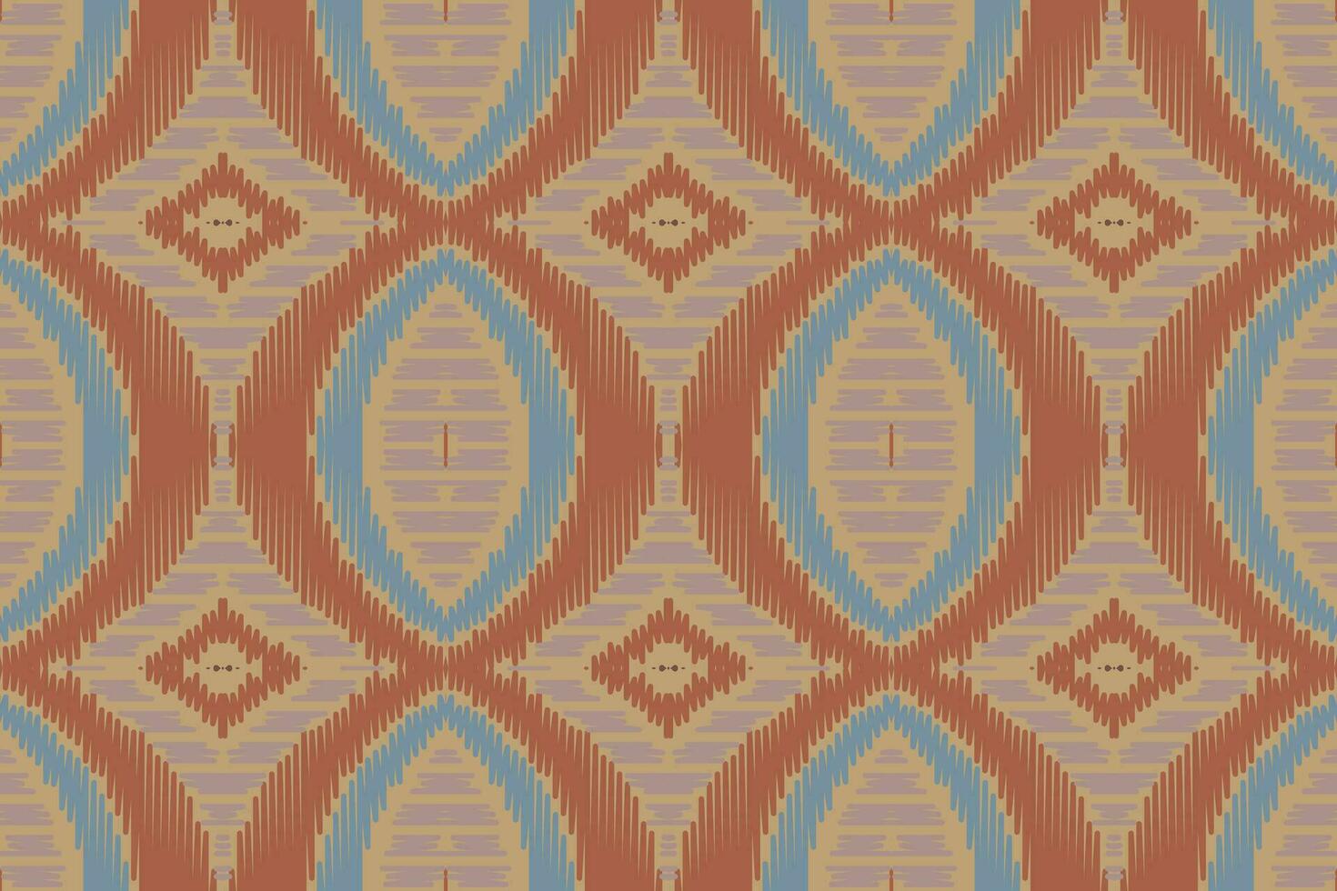 Ikat Seamless Pattern Embroidery Background. Ikat Pattern Geometric Ethnic Oriental Pattern Traditional. Ikat Aztec Style Abstract Design for Print Texture,fabric,saree,sari,carpet. vector