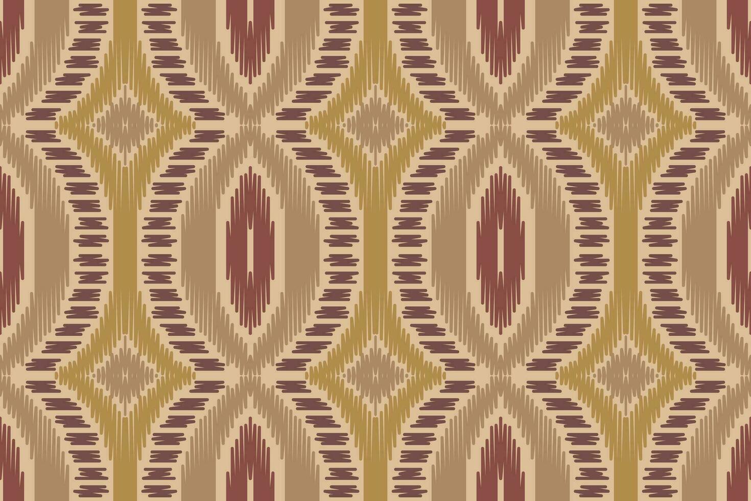 Ikat Seamless Pattern Embroidery Background. Ikat Texture Geometric Ethnic Oriental Pattern Traditional. Ikat Aztec Style Abstract Design for Print Texture,fabric,saree,sari,carpet. vector