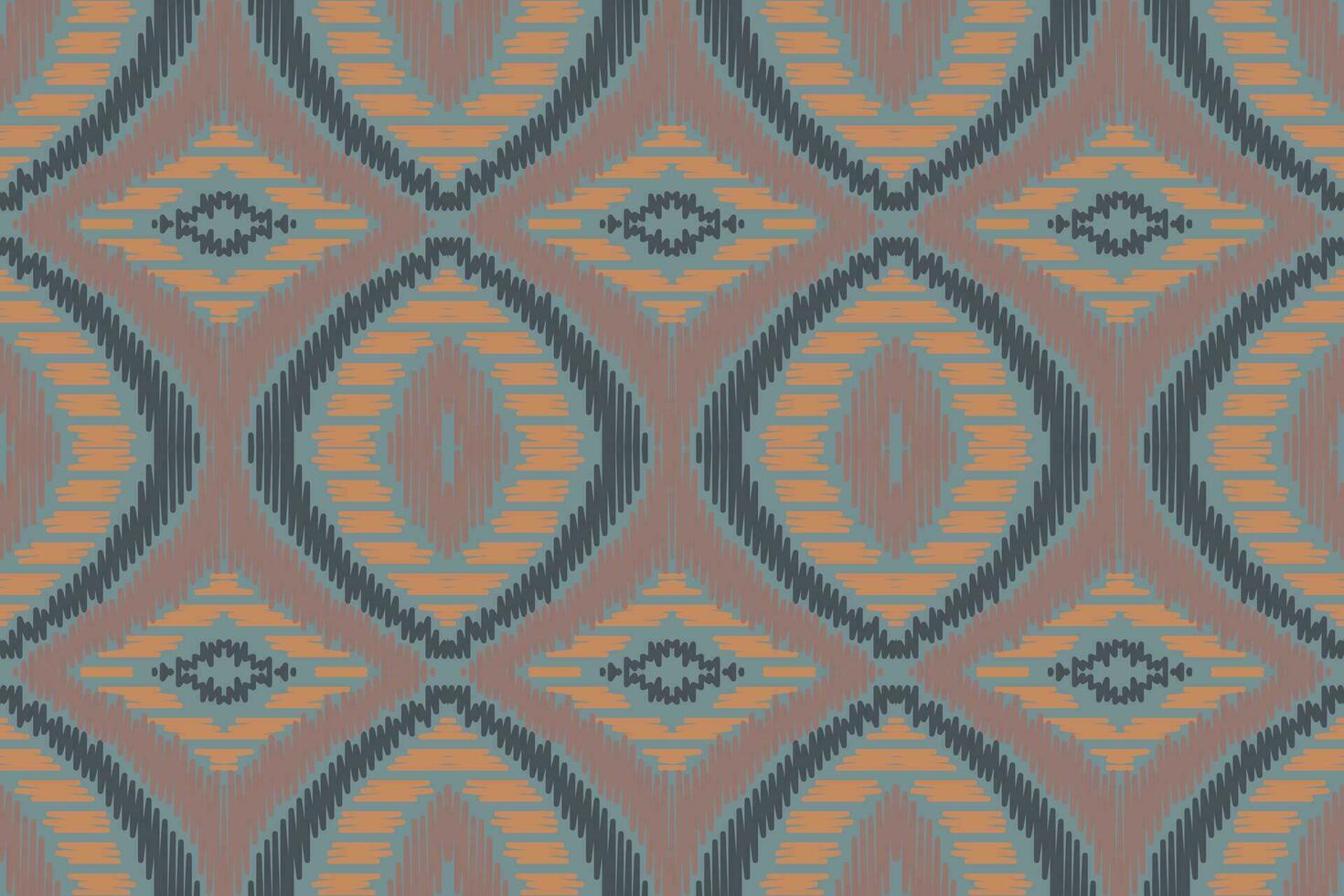 Ikat Paisley Pattern Embroidery Background. Ikat Designs Geometric Ethnic Oriental Pattern traditional.aztec Style Abstract Vector illustration.design for Texture,fabric,clothing,wrapping,sarong.