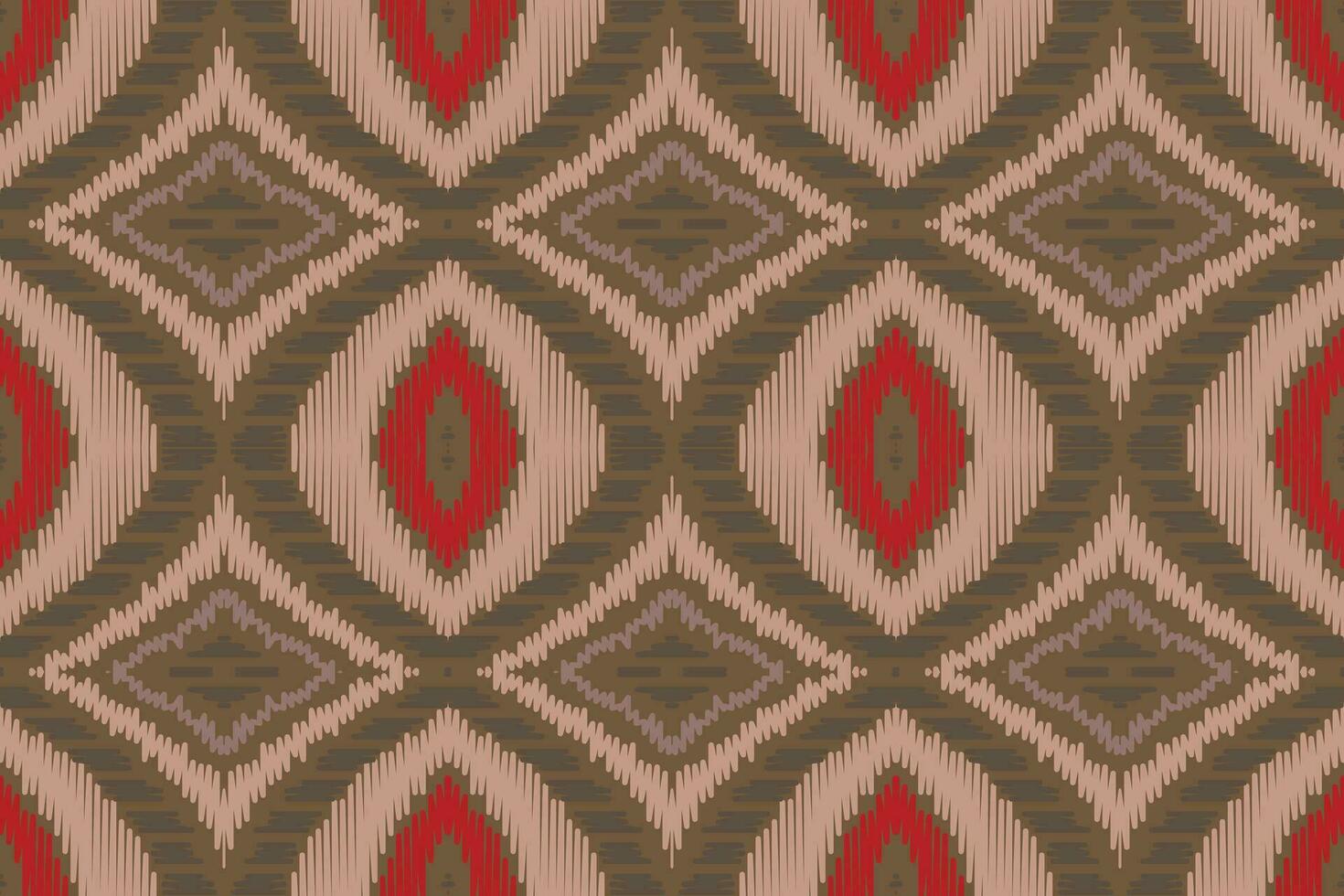 Ikat Paisley Pattern Embroidery Background. Ikat Diamond Geometric Ethnic Oriental Pattern Traditional. Ikat Aztec Style Abstract Design for Print Texture,fabric,saree,sari,carpet. vector