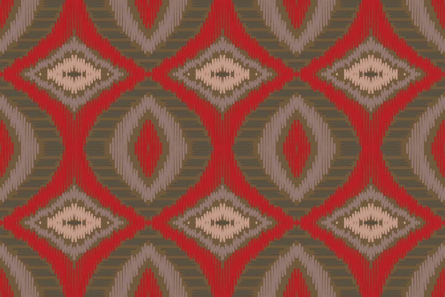 Ikat Paisley Pattern Embroidery Background. Ikat Diamond Geometric Ethnic Oriental Pattern traditional.aztec Style Abstract Vector illustration.design for Texture,fabric,clothing,wrapping,sarong.