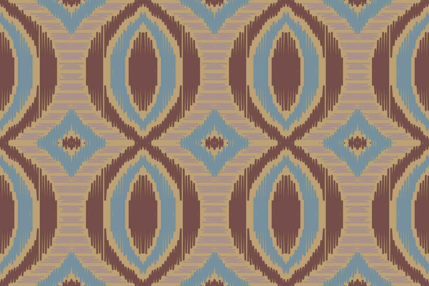 Ikat Damask Paisley Embroidery Background. Ikat Damask Geometric Ethnic Oriental Pattern traditional.aztec Style Abstract Vector illustration.design for Texture,fabric,clothing,wrapping,sarong.