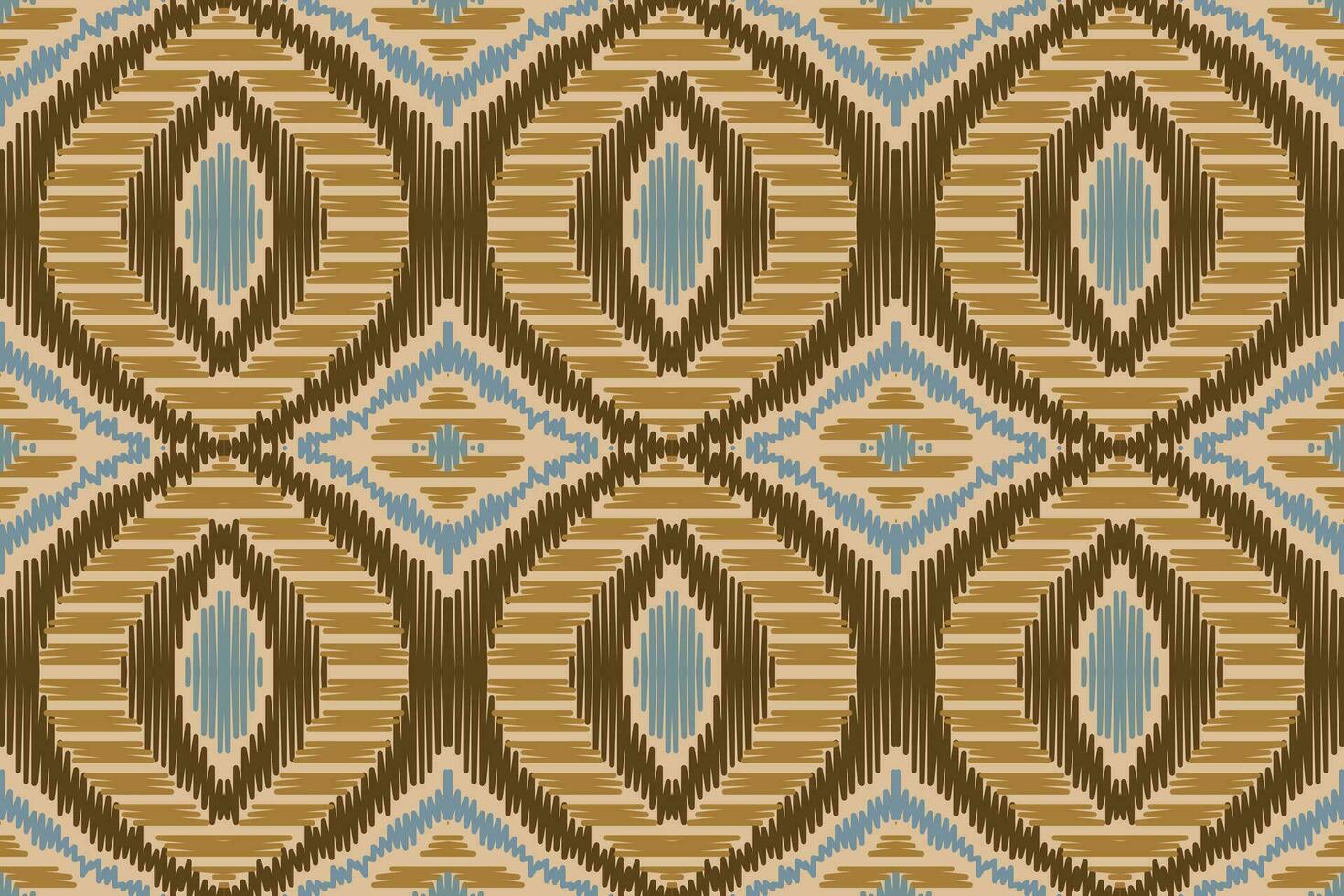 Ikat Damask Paisley Embroidery Background. Ikat Background Geometric Ethnic Oriental Pattern Traditional. Ikat Aztec Style Abstract Design for Print Texture,fabric,saree,sari,carpet. vector