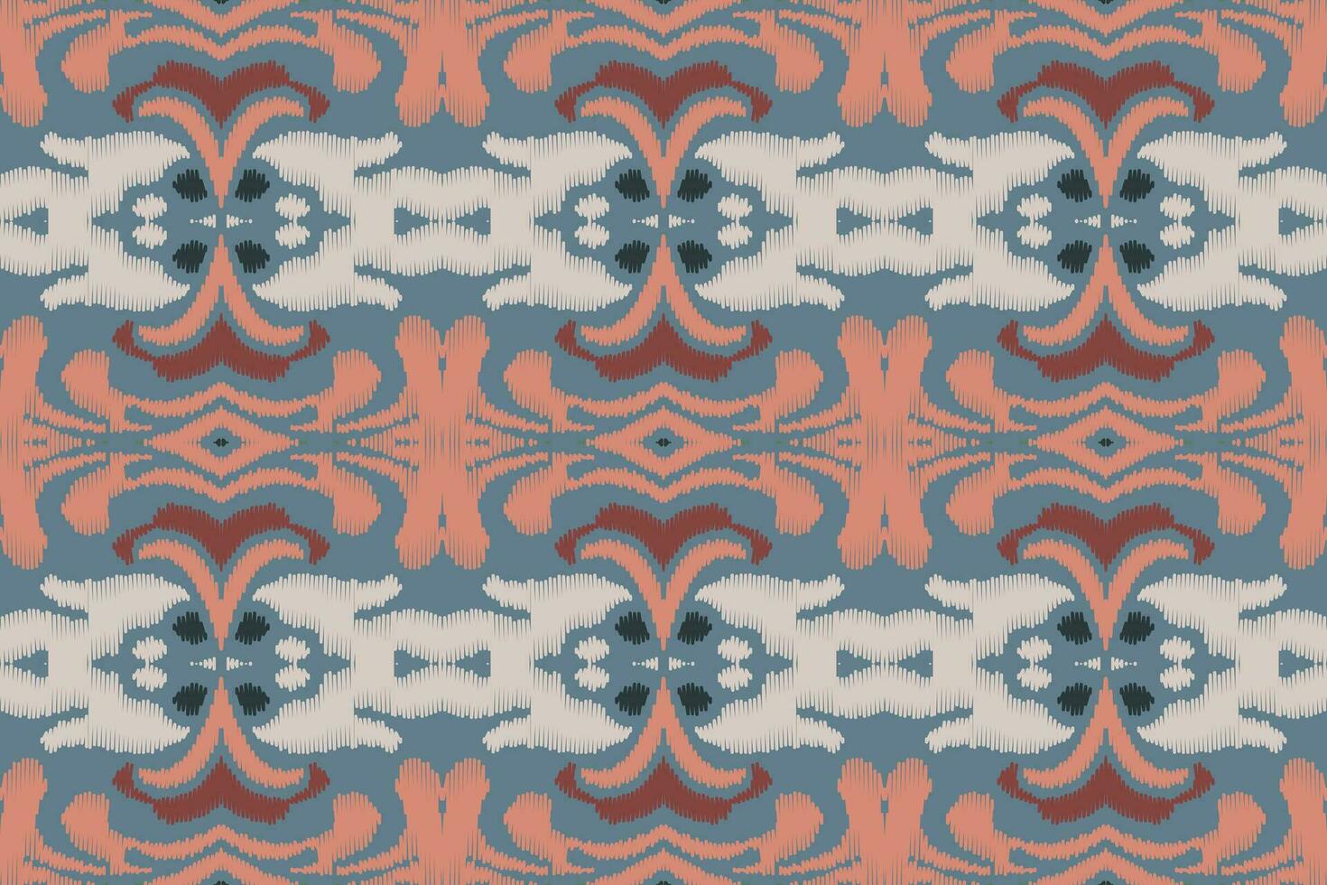 ikat floral cachemir bordado antecedentes. ikat sin costura geométrico étnico oriental modelo tradicional.azteca estilo resumen vector ilustración.diseño para textura,tela,ropa,envoltura,pareo.