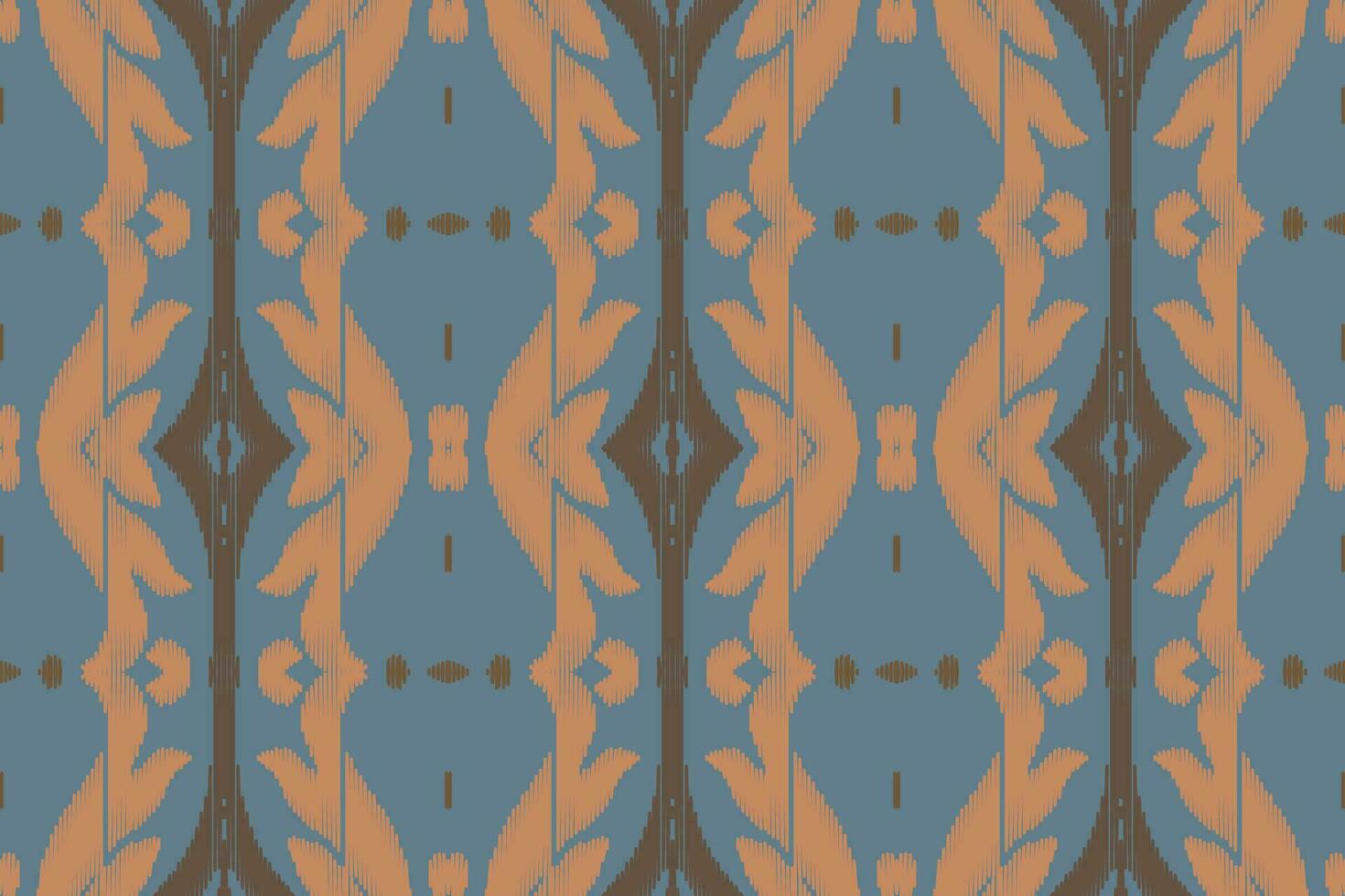 Ikat Damask Paisley Embroidery Background. Ikat Diamond Geometric Ethnic Oriental Pattern Traditional. Ikat Aztec Style Abstract Design for Print Texture,fabric,saree,sari,carpet. vector