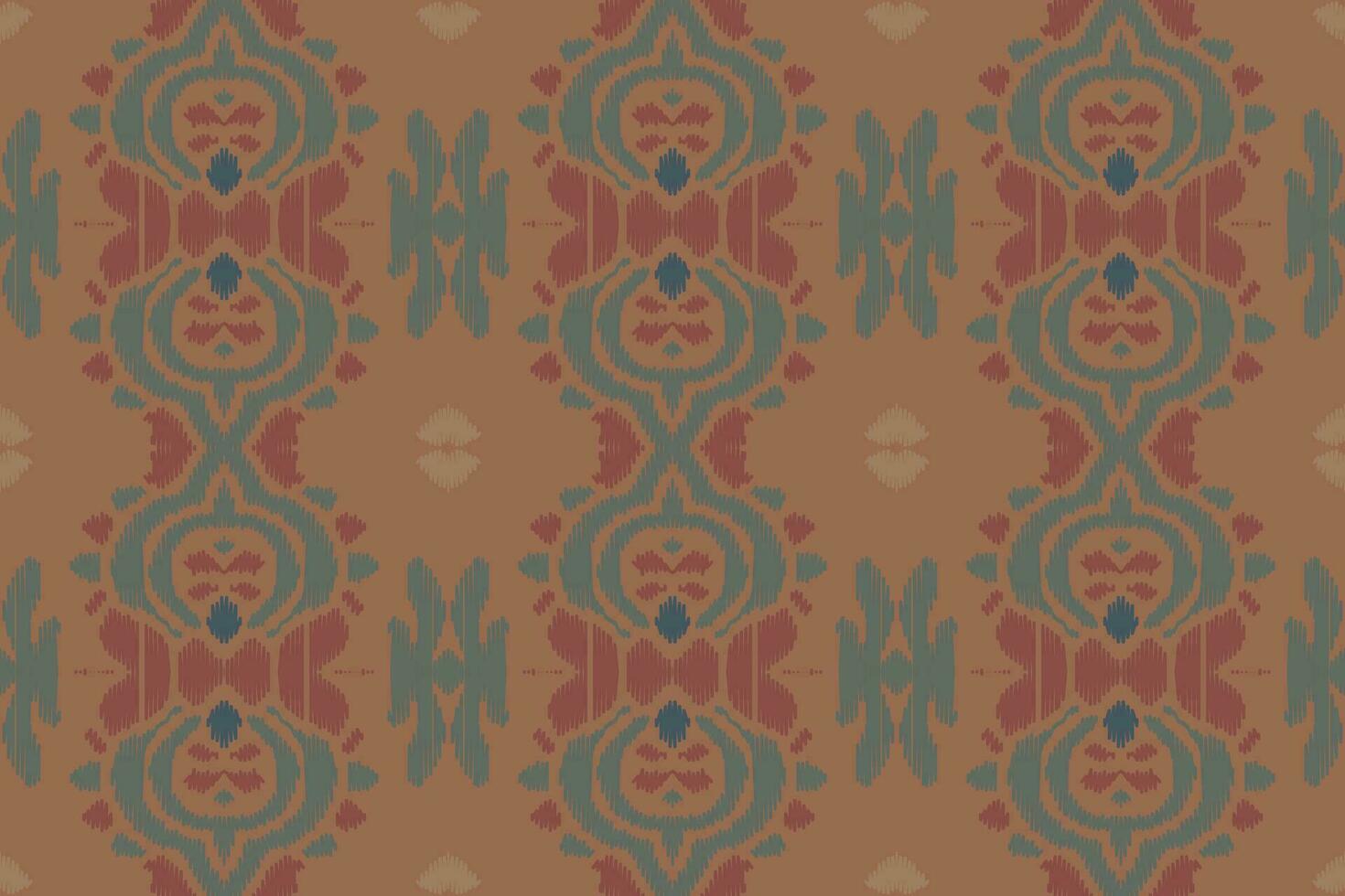 Ikat Damask Paisley Embroidery Background. Ikat Print Geometric Ethnic Oriental Pattern Traditional. Ikat Aztec Style Abstract Design for Print Texture,fabric,saree,sari,carpet. vector
