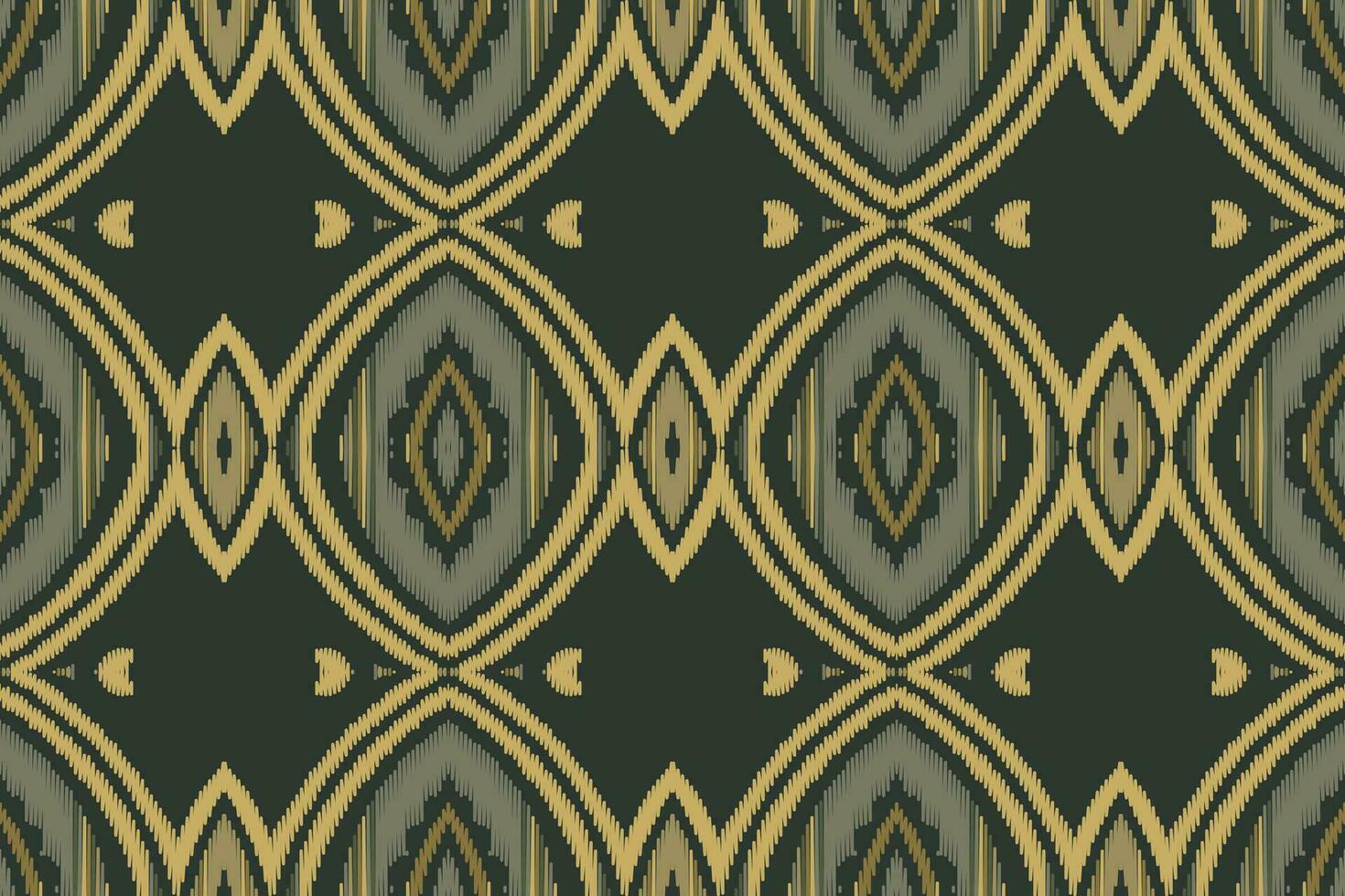 Ikat Damask Paisley Embroidery Background. Ikat Designs Geometric Ethnic Oriental Pattern traditional.aztec Style Abstract Vector illustration.design for Texture,fabric,clothing,wrapping,sarong.
