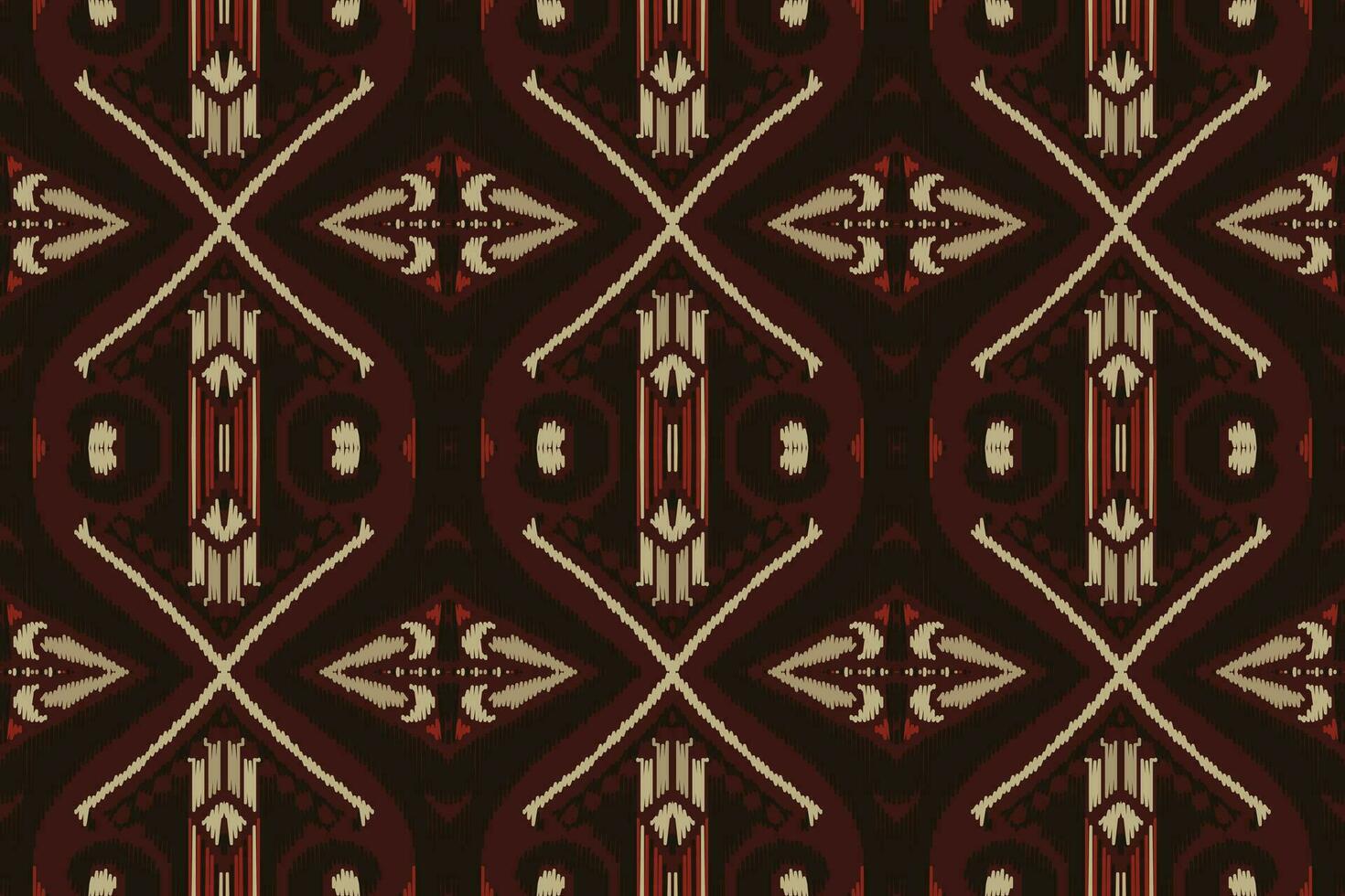 ikat damasco cachemir bordado antecedentes. ikat rayas geométrico étnico oriental modelo tradicional.azteca estilo resumen vector ilustración.diseño para textura,tela,ropa,envoltura,pareo.