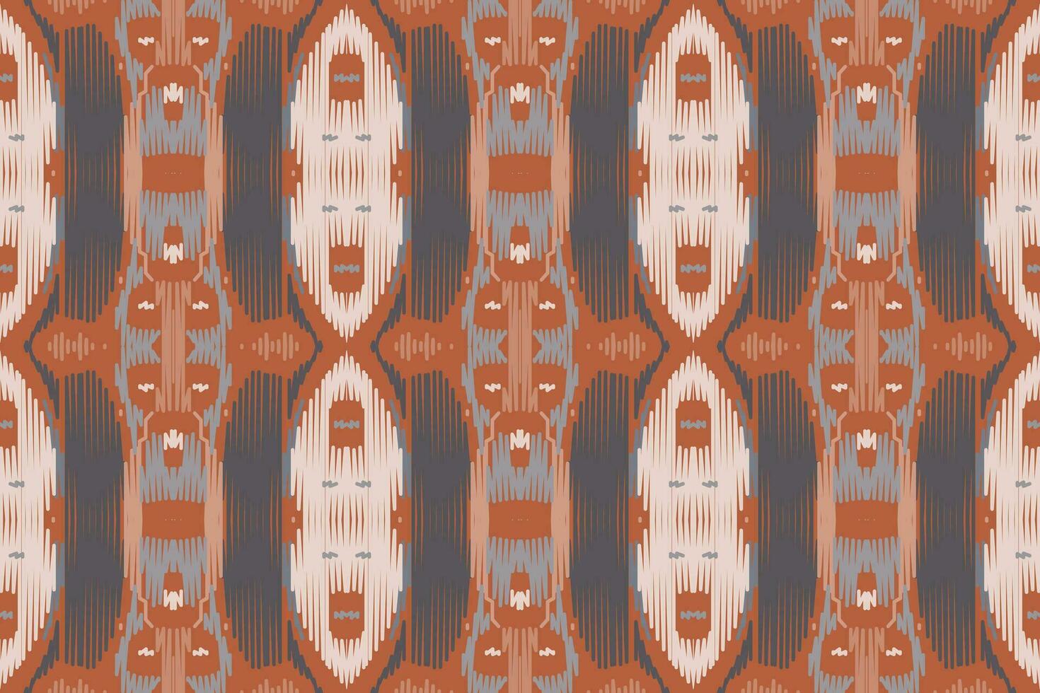 Ikat Seamless Pattern Embroidery Background. Ikat Pattern Geometric Ethnic Oriental Pattern Traditional. Ikat Aztec Style Abstract Design for Print Texture,fabric,saree,sari,carpet. vector