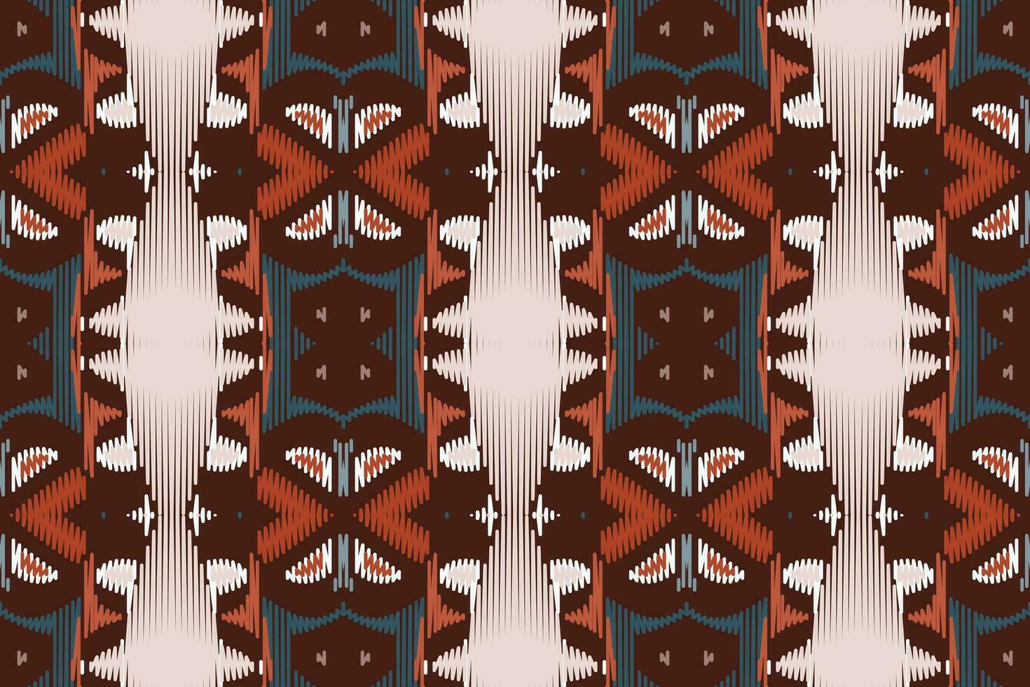 ikat tela cachemir bordado antecedentes. ikat flores geométrico étnico oriental modelo tradicional. ikat azteca estilo resumen diseño para impresión textura,tela,sari,sari,alfombra. vector