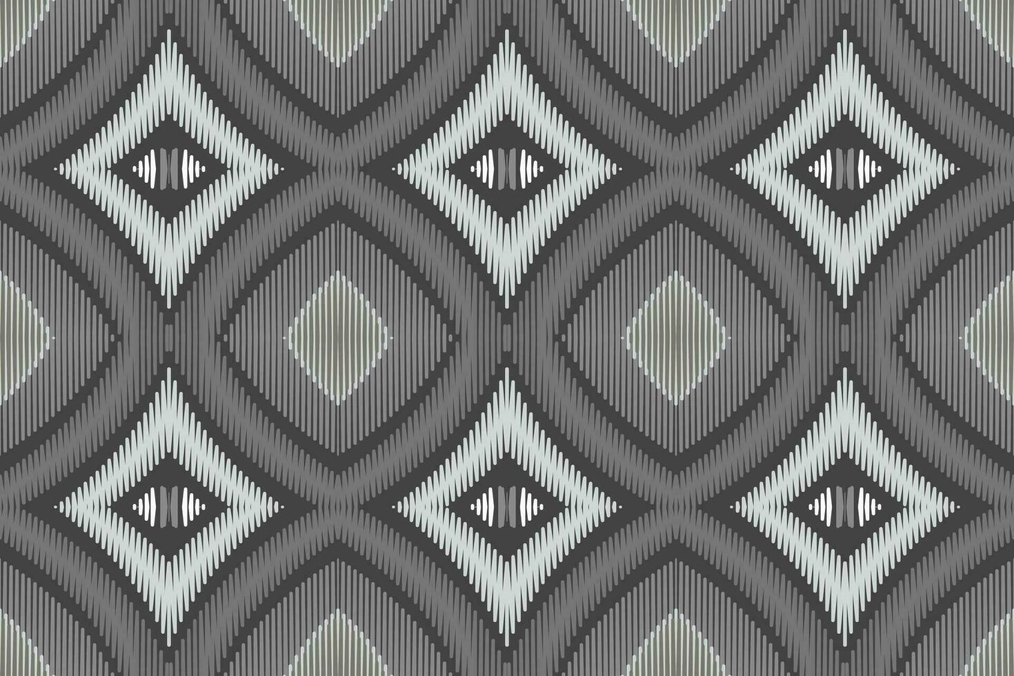 Motif Ikat Seamless Pattern Embroidery Background. Ikat Background Geometric Ethnic Oriental Pattern traditional.aztec Style Abstract Vector design for Texture,fabric,clothing,wrapping,sarong.