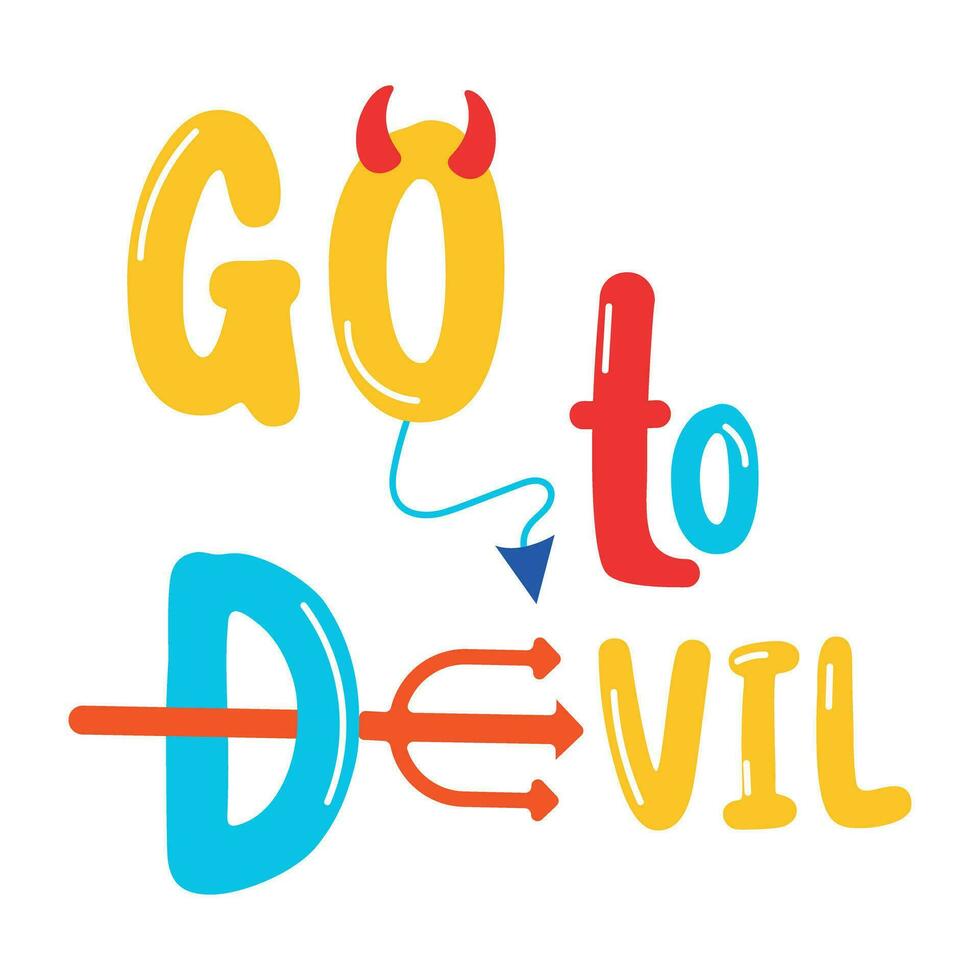 Go to Devil vector