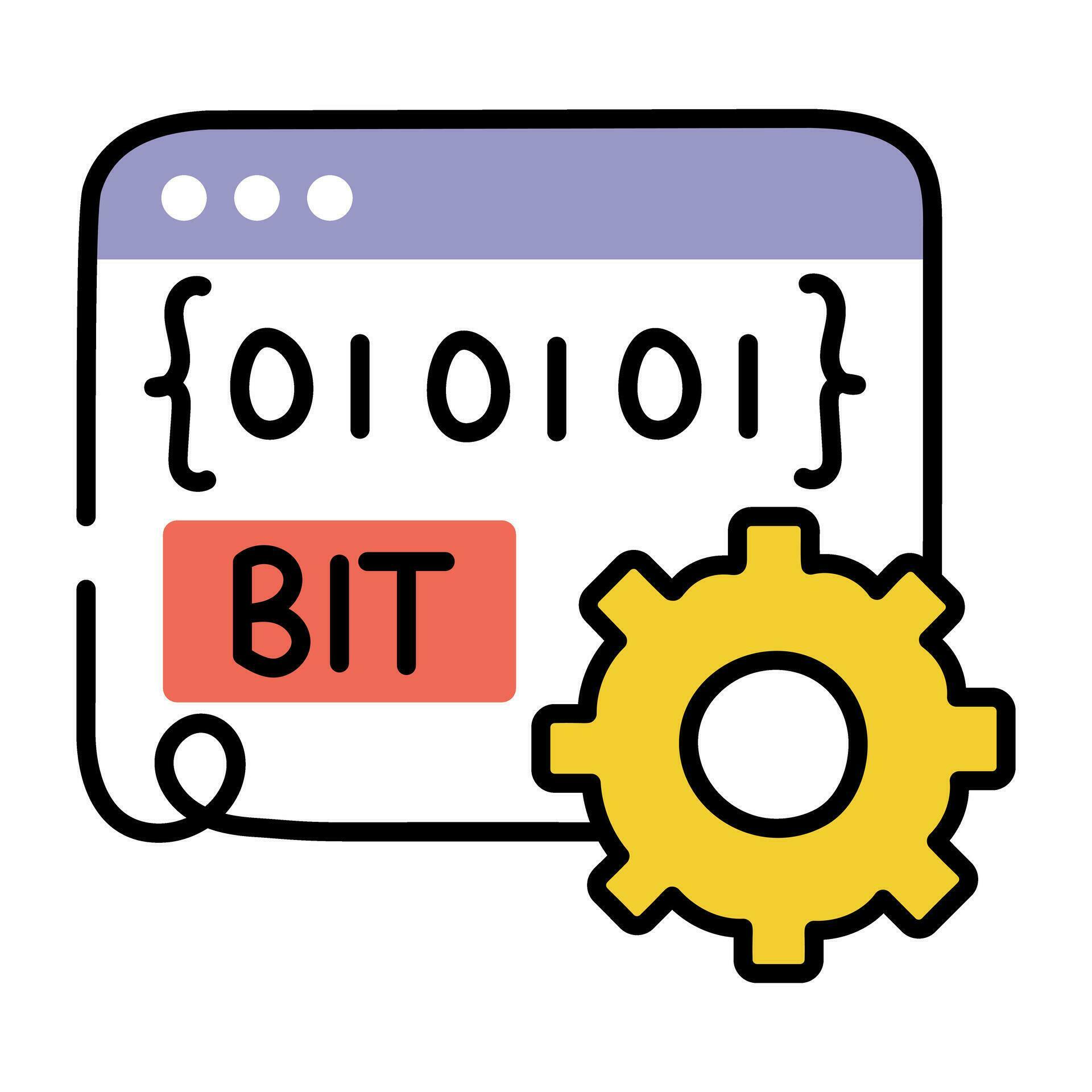 Trendy Binary Bit 26956154 Vector Art at Vecteezy