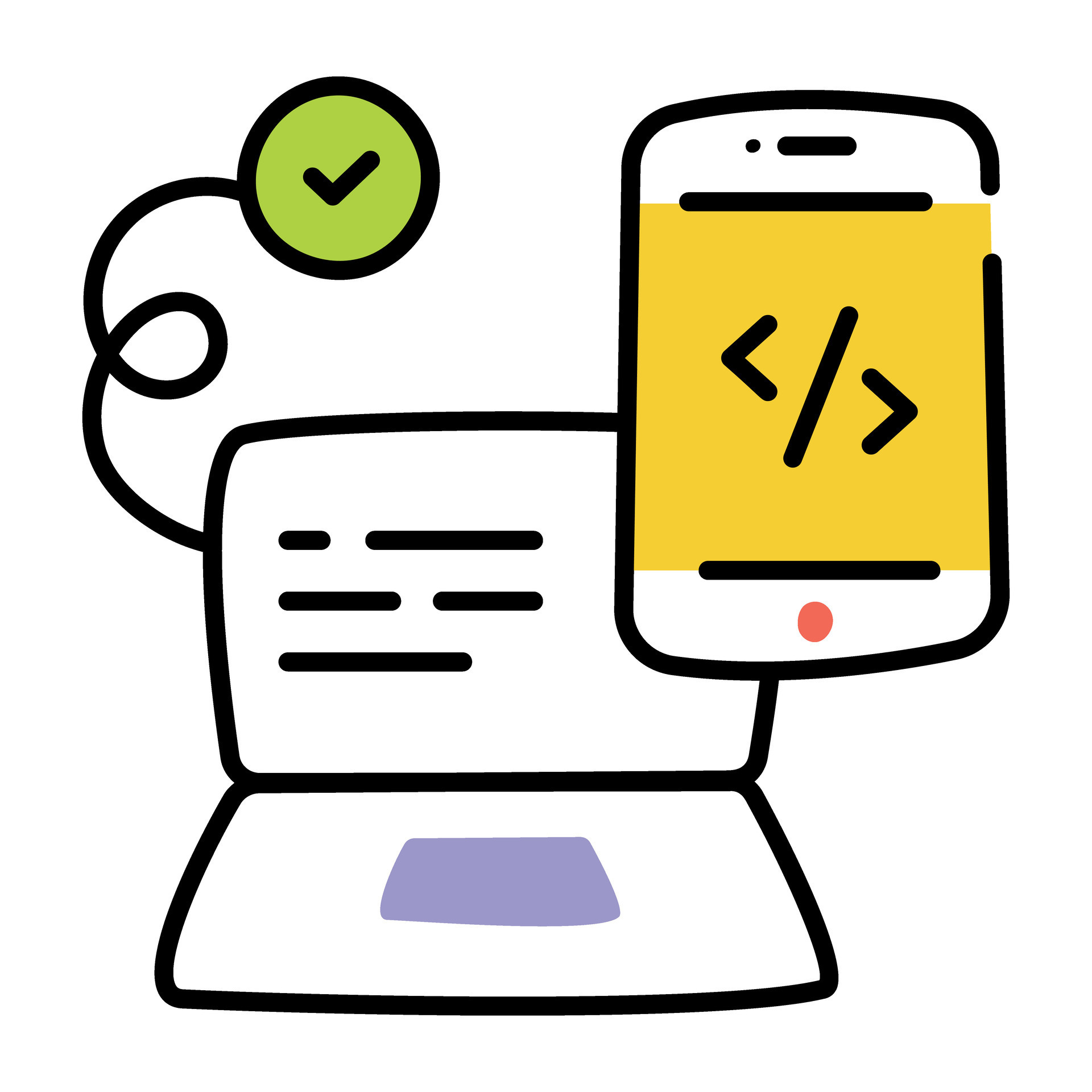 Trendy App Development 26956158 Vector Art at Vecteezy