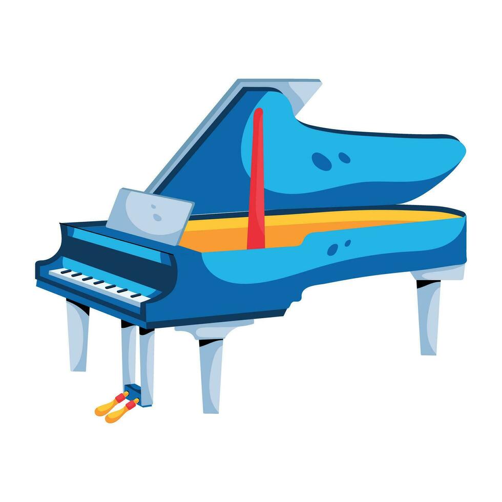 Trendy Pianoforte Concepts vector
