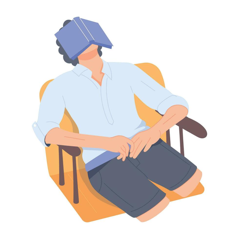 Trendy Study Nap vector