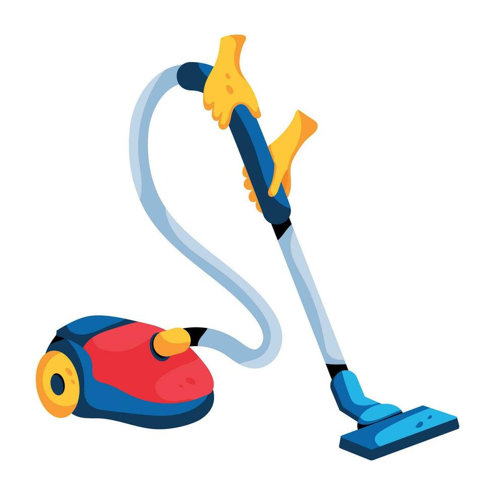 Trendy Vacuum Cleaner vector