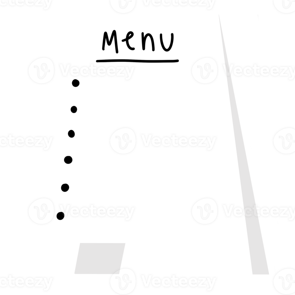minimal cafe sign png