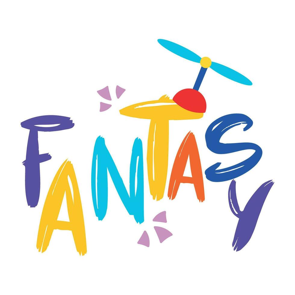 Trendy Fantasy Word vector
