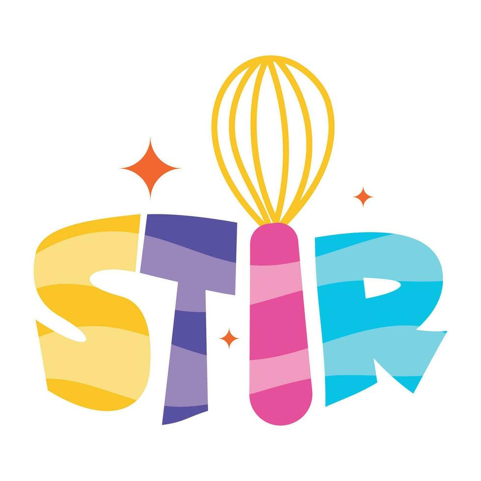 Trendy Stir Concepts vector