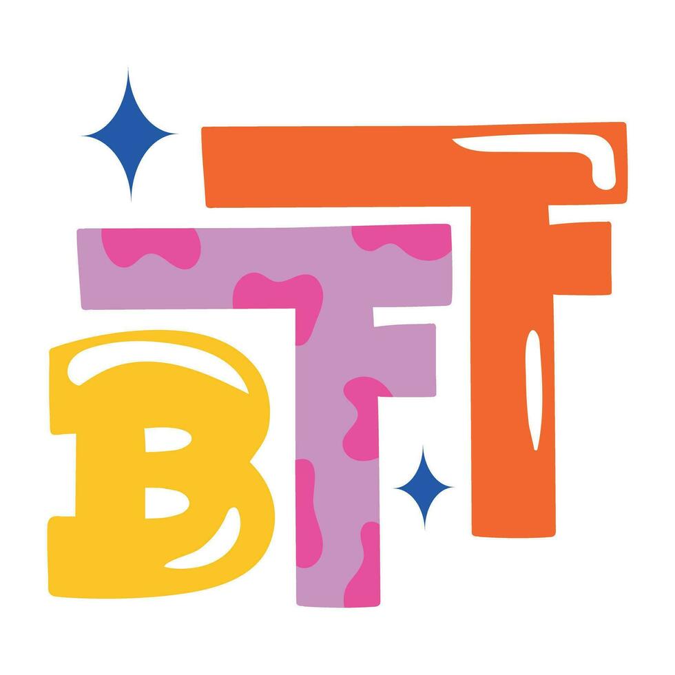 Trendy BFF Word vector