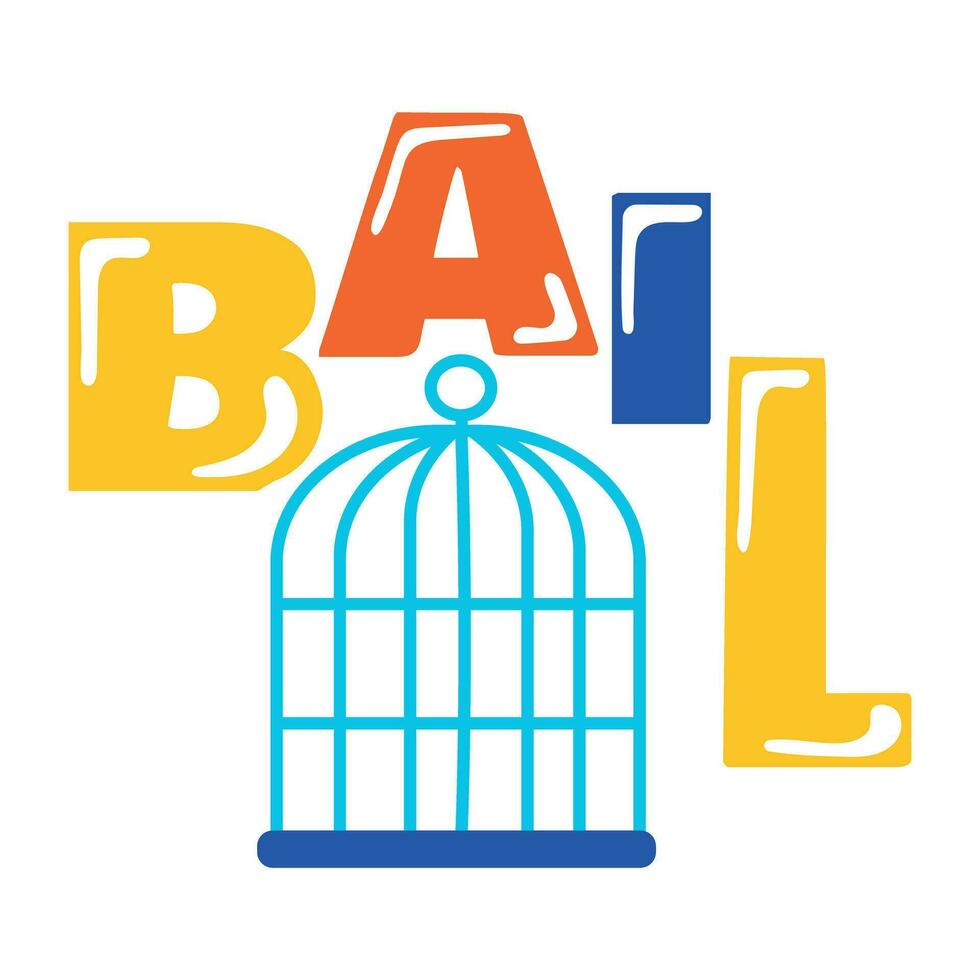 Trendy Bail Concepts vector