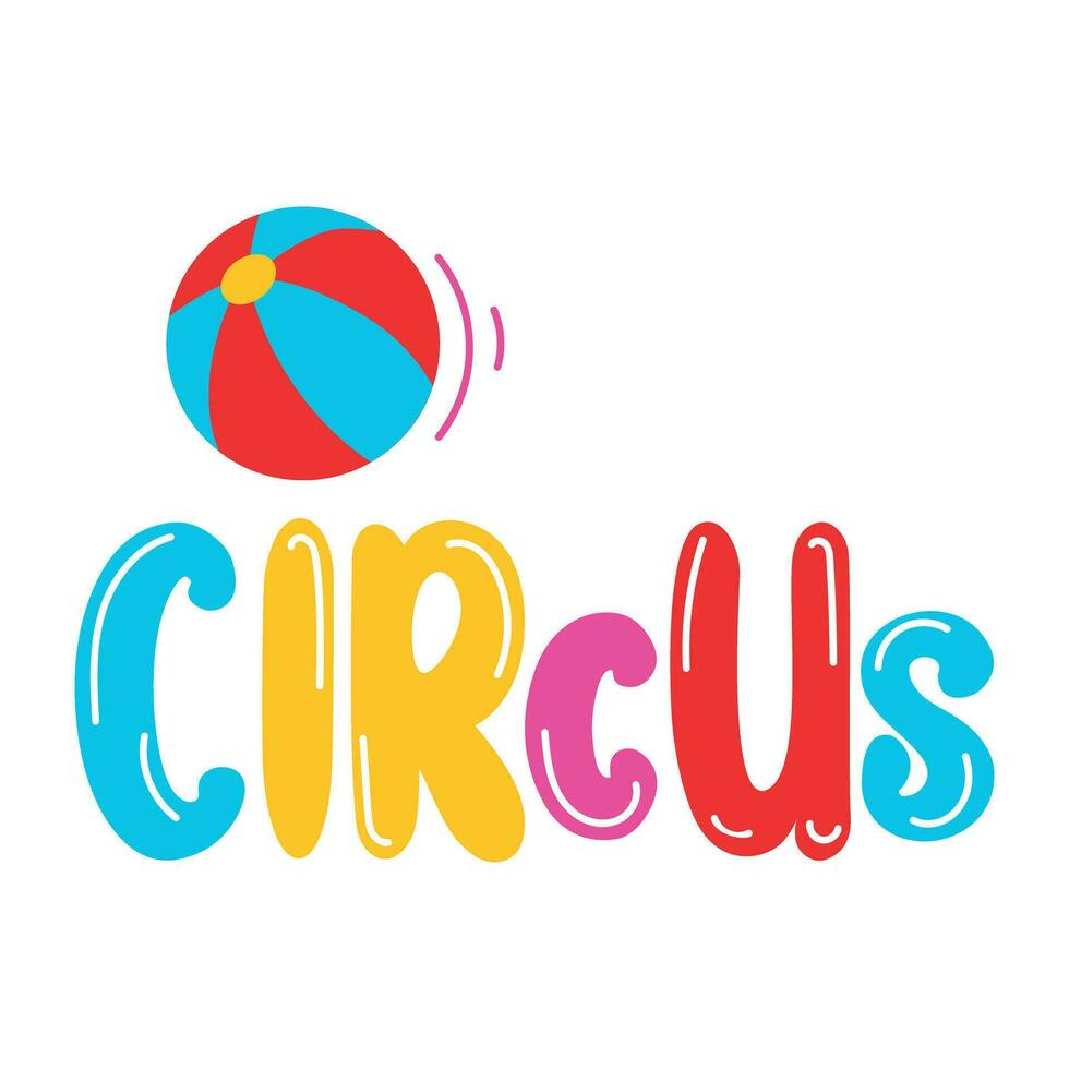 Trendy Circus Ball vector