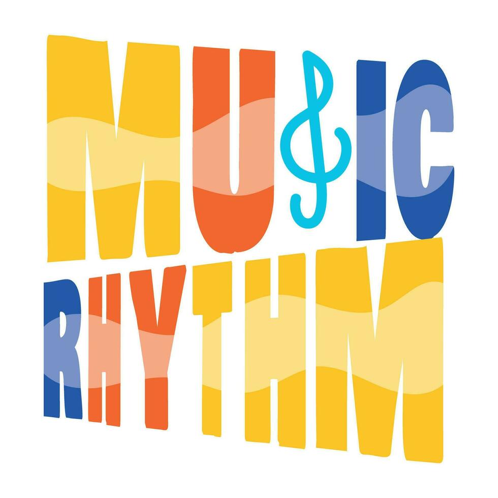 Trendy Music Rhythm vector