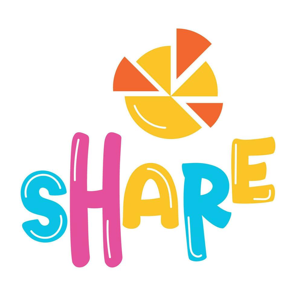 Trendy Share Concepts vector