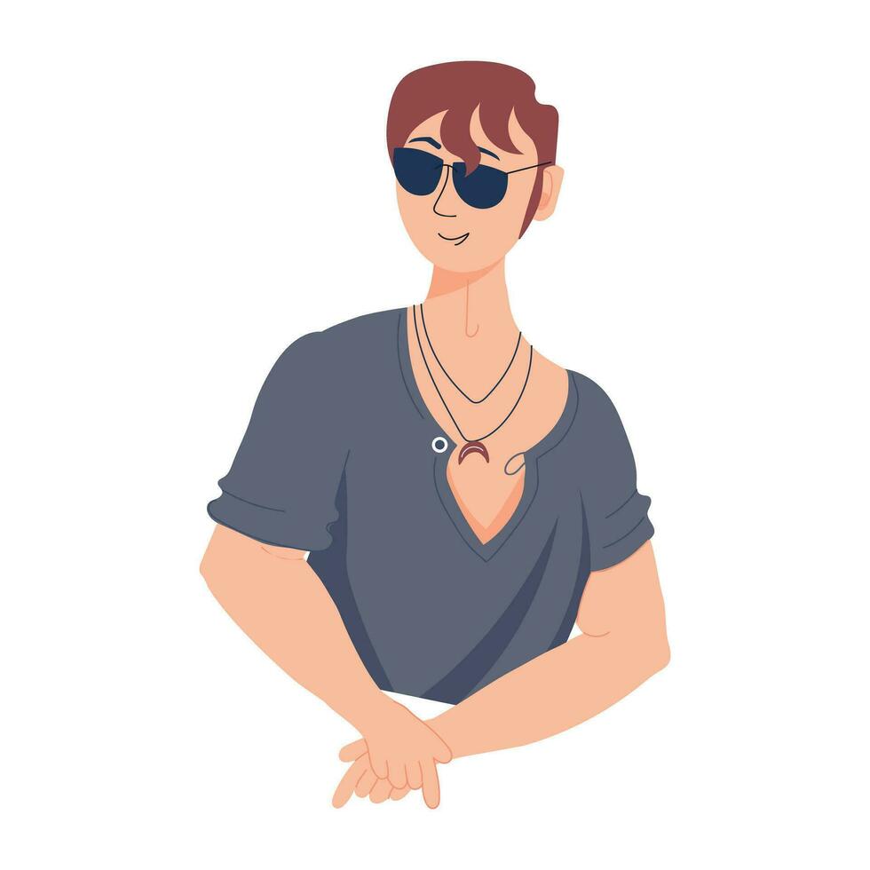 Trendy Fashion Boy vector