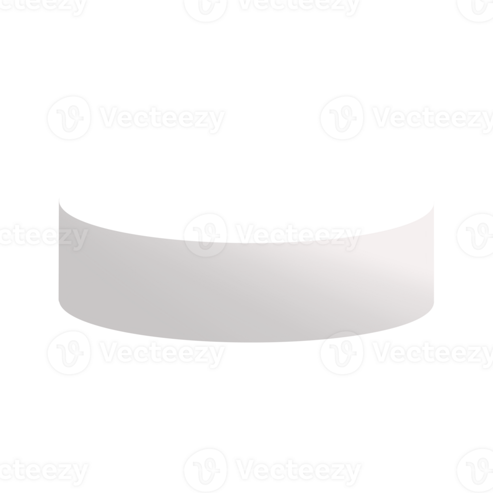 White realistic 3D cylinder steps pedestal podium set png