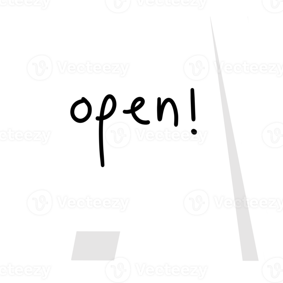 minimal cafe sign png