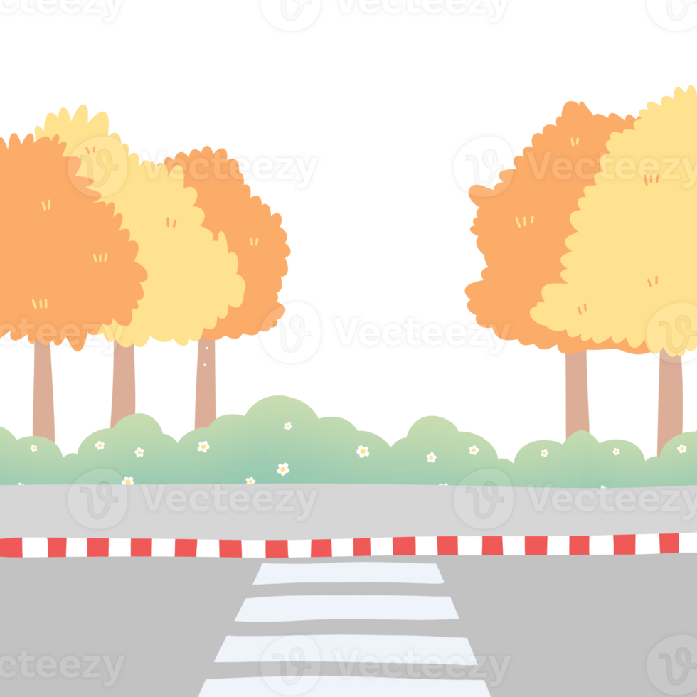 Tree and road png