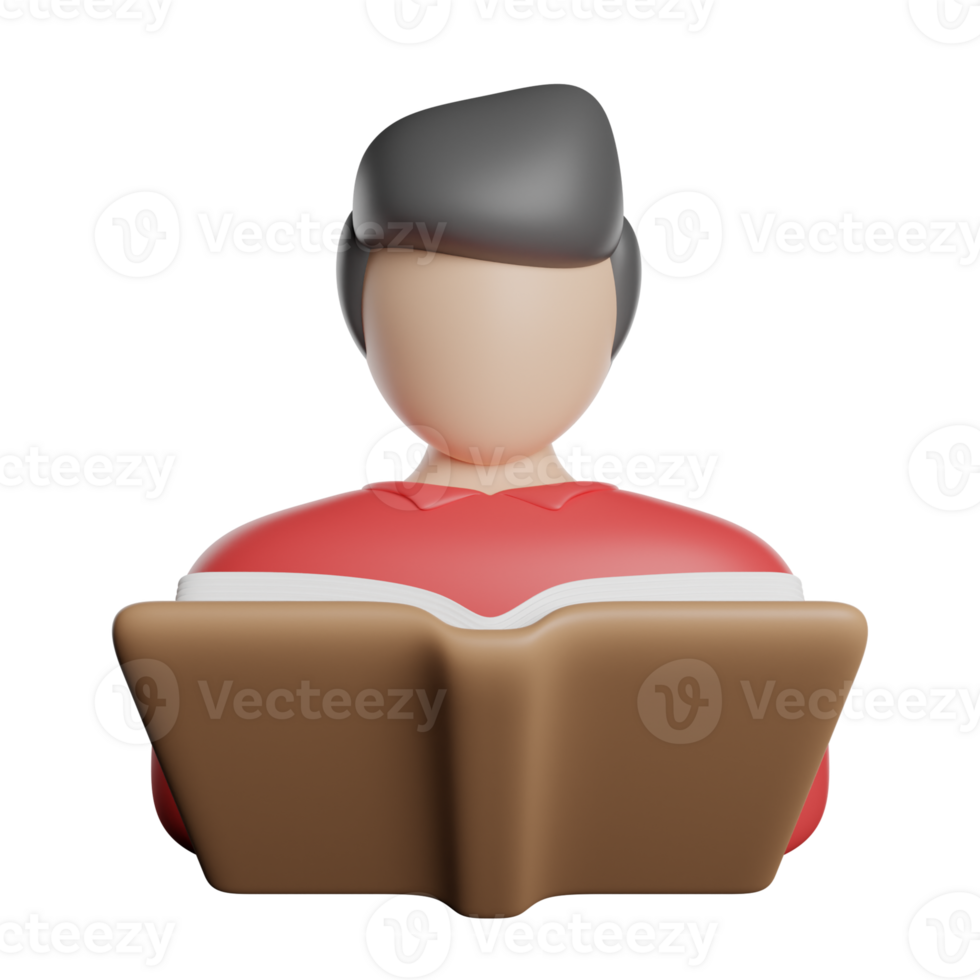 Man Reading Book png