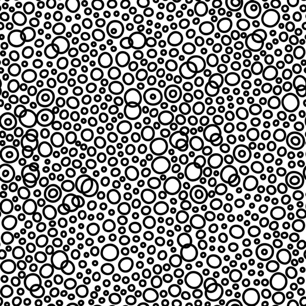 Minimalistic hand drawn geometric shape contemporary printable seamless pattern. Black and white simple repeatable background. Modern vector wallpaper.