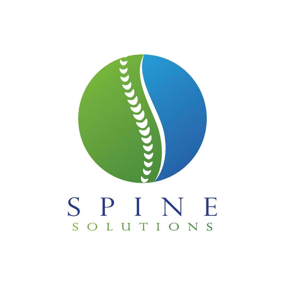 Spine diagnostics symbol design vector