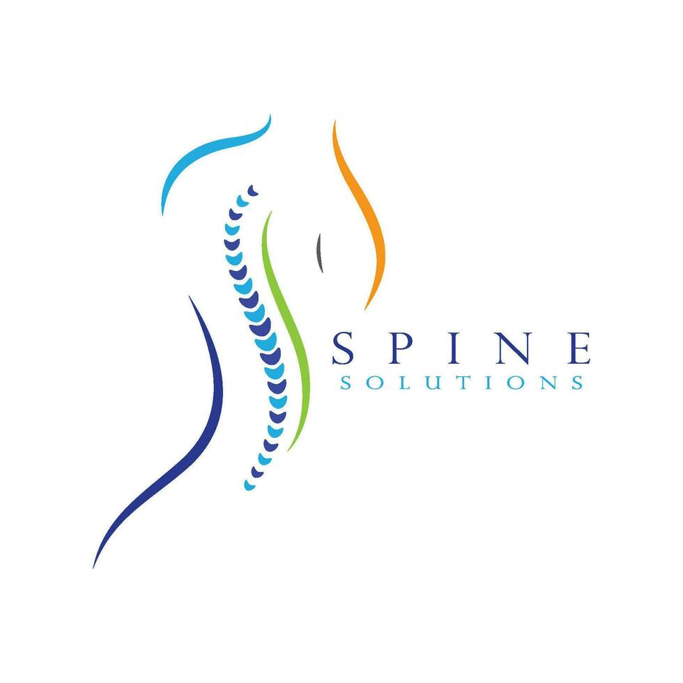 Spine diagnostics symbol design vector