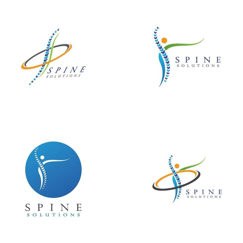 Spine diagnostics symbol design vector