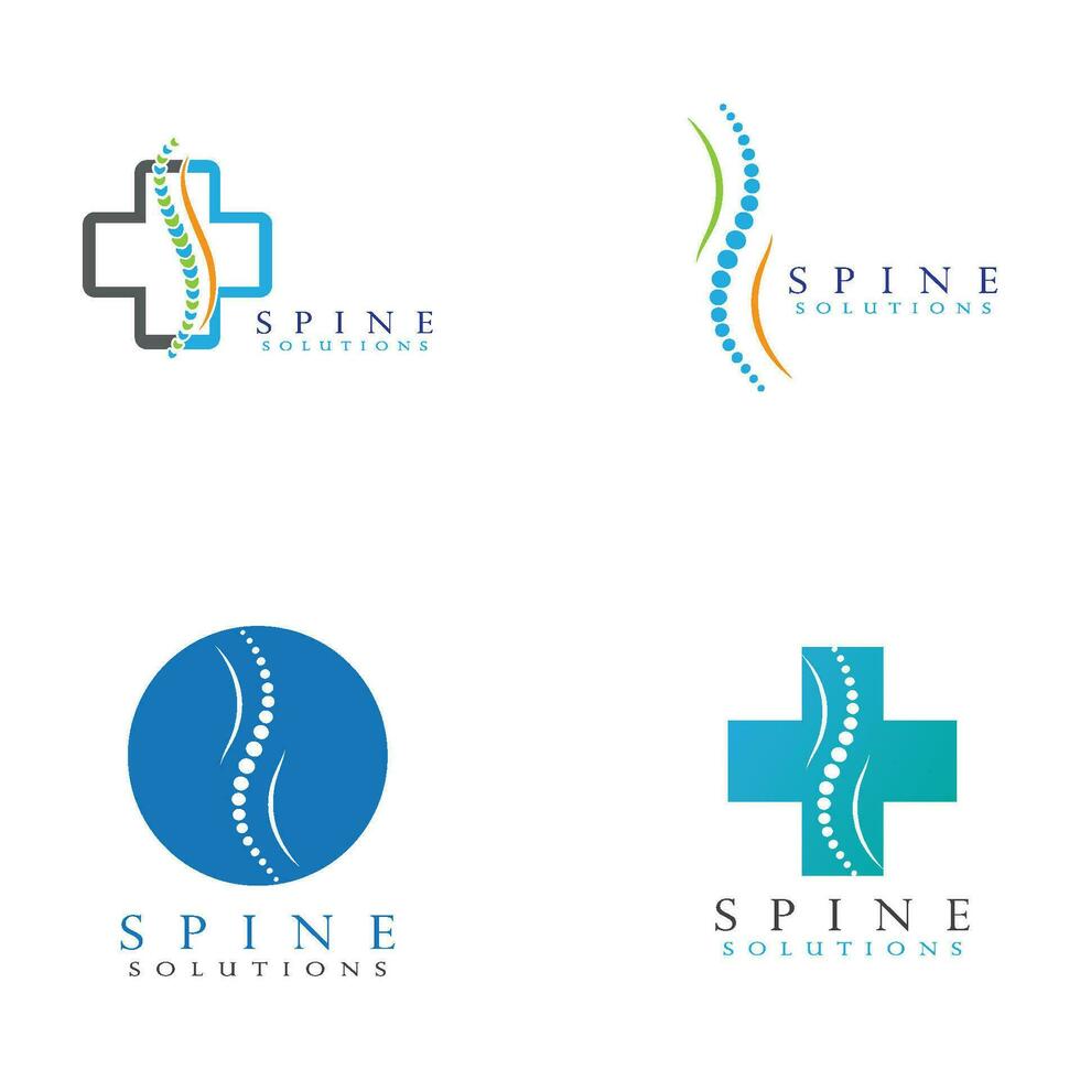 Spine diagnostics symbol design vector