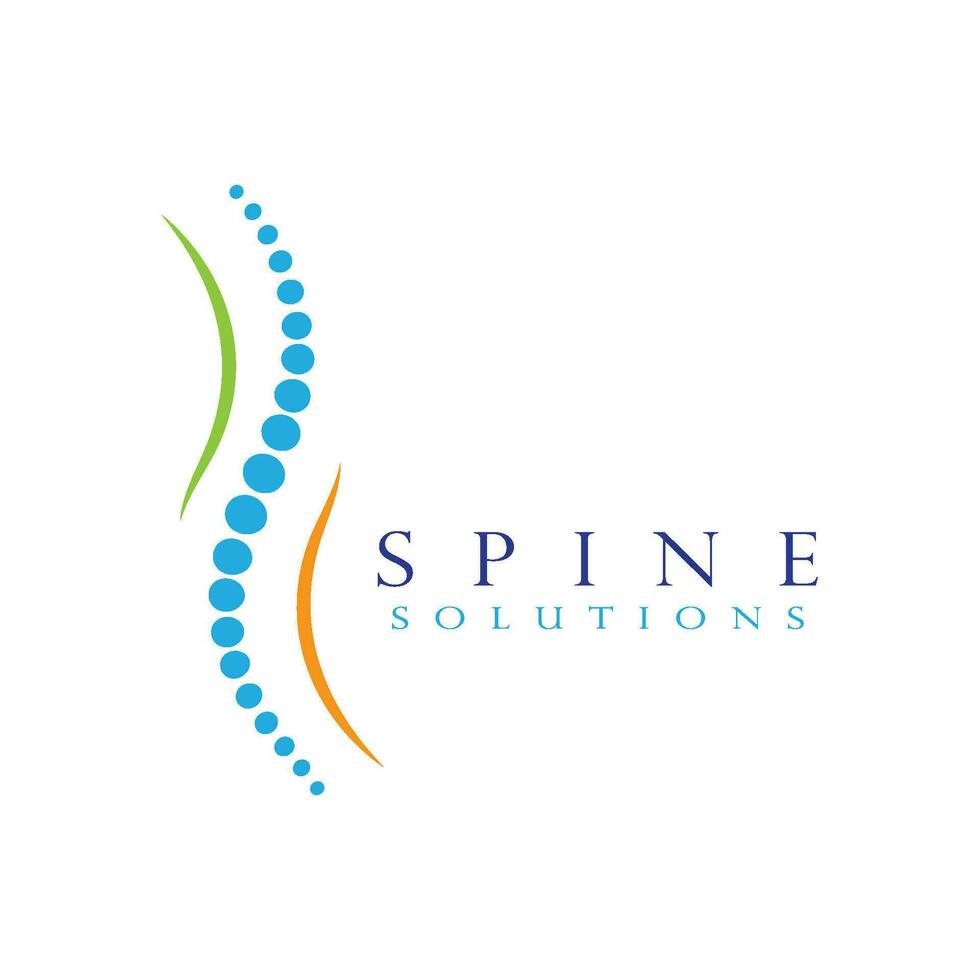 Spine diagnostics symbol design vector