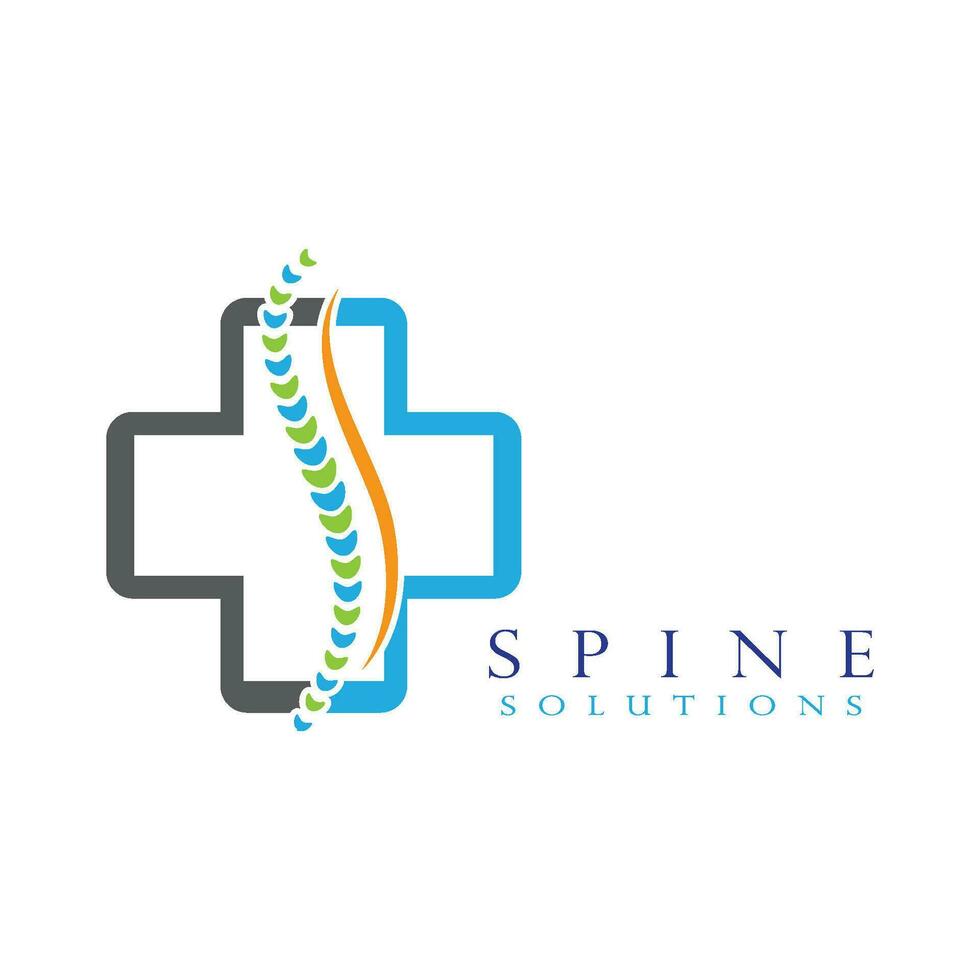 Spine diagnostics symbol design vector