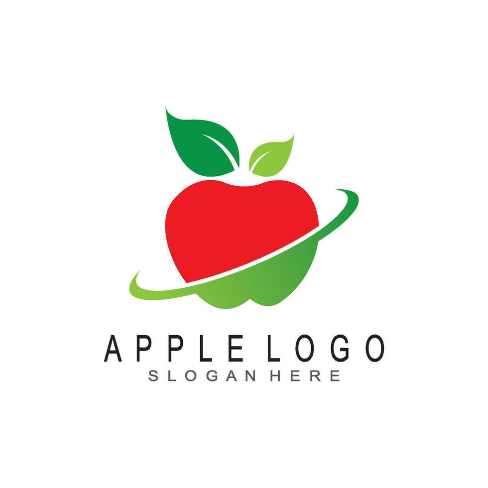 diseño de ilustración de vector de manzana