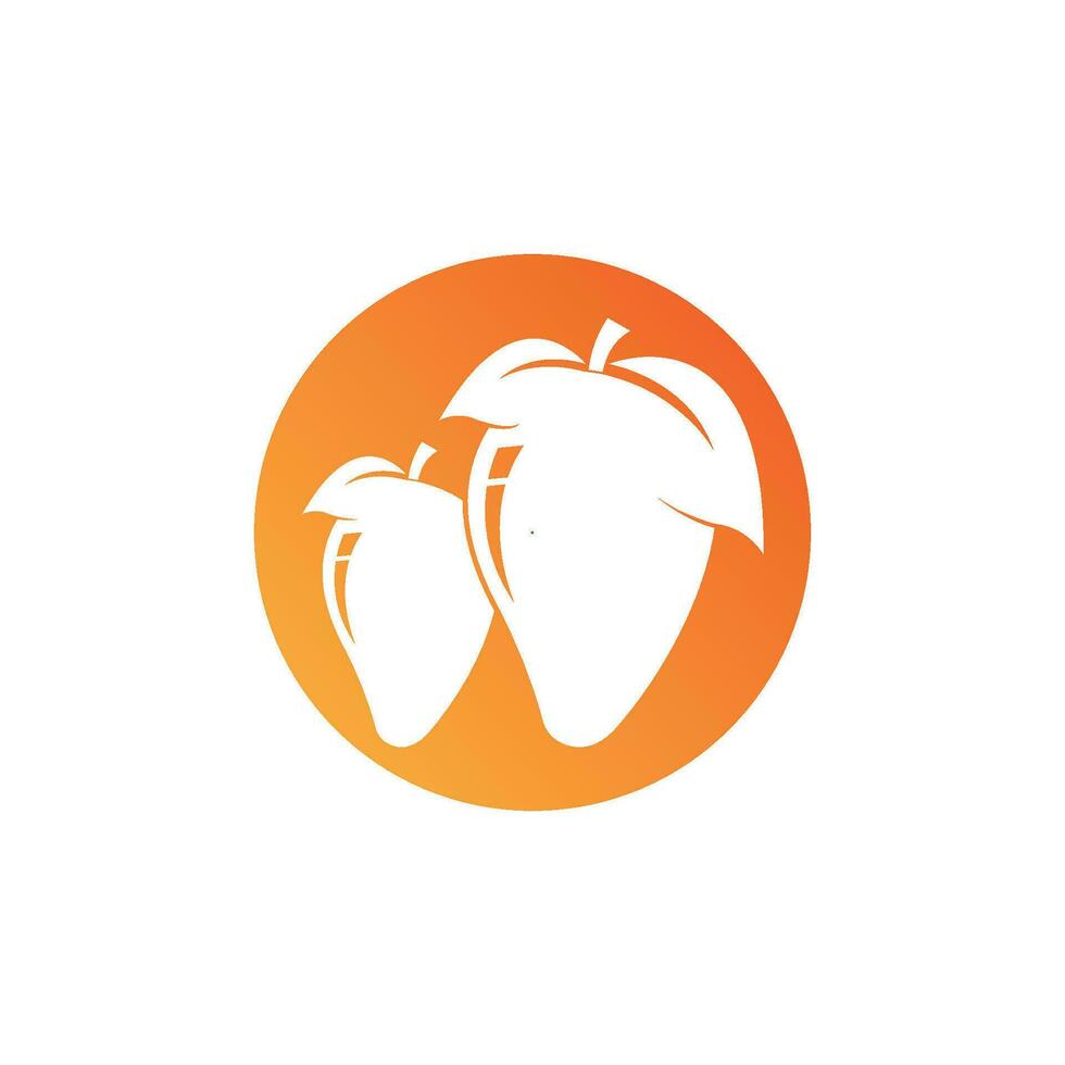 mango en estilo plano. logotipo vectorial de mango vector