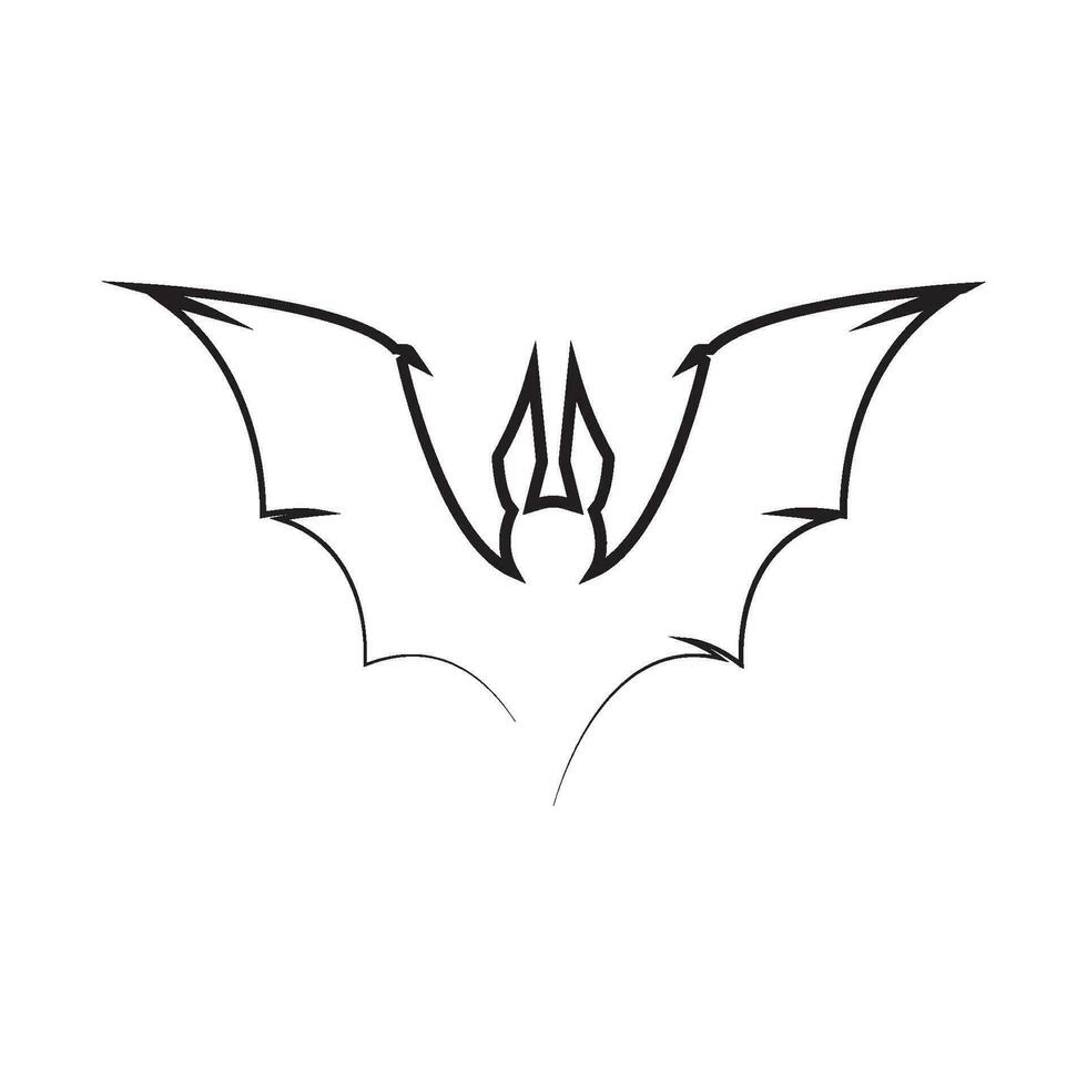 bat ilustration vector icon